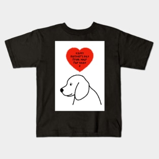 Dog Lovers Mother's Day greeting Kids T-Shirt